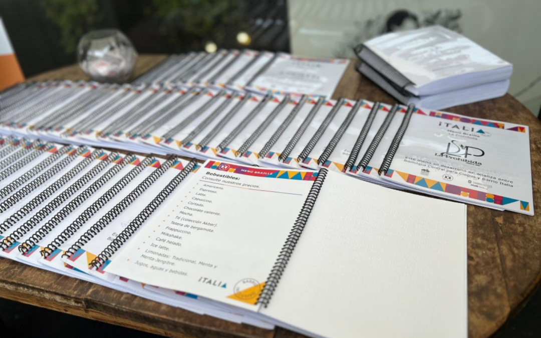 Restaurantes de Barrio Italia implementan menús en braille